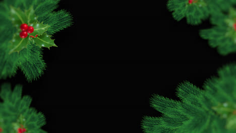 Weihnachtsblatt-Animationskopierraum,-Dekorationsornament,-Transparenter-Hintergrund-Mit-Alphakanal
